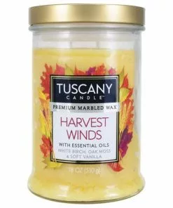 Tuscany Candle™ 2-Wick Harvest Winds Jar Candle - 18 Oz | Long-Lasting Scented Candle for Home Decor