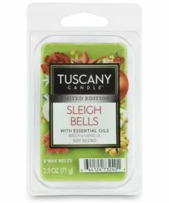 Tuscany Candle™ Sleigh Bells Wax Melt - 6 Pack | Holiday Home Fragrance | Decorative Accents
