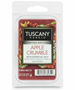 Tuscany Candle™ Apple Crumble Wax Melt - 6 Pack | Long-Lasting Fragrance for Home, Room & Office Decor