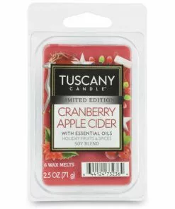 Tuscany Candle™ Cranberry Apple Cider Wax Melt - 6 Pack | Long-Lasting Fragrance | Decorative Accents