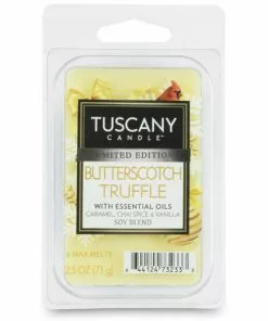 Tuscany Candle™ Butterscotch Truffle Wax Melt - 6 Pack | Premium Scented Wax Melts for Home Fragrance