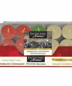 Tuscany Candle Enticing Aromas™ Holiday Tea Light Candle - 15 Pack - Festive Home Decor & Gifts