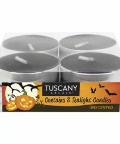 Tuscany Candle™ Black Tea Light Candle - 8 Pack | Decorative Accents for Home & Events