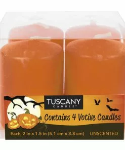 Tuscany Candle™ Orange Votive Candle - 4 Pack | Premium Fragrance Candles for Home Decor & Relaxation