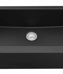 Tuscany Farmhouse 34" Black Quartz Composite Single Bowl Kitchen Sink - Durable & Stylish 11 Tuscany Farmhouse 34" Black Quartz Composite Single Bowl Kitchen Sink - Durable & Stylish -Tuscany Shop 34219 1000 BLK 4
