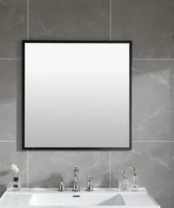 Tuscany® Verona 40"W Black Bath Vanity with White Ceramic Top & Rectangular Integrated Bowl & Mirror -Tuscany Shop 4838056 P AV2