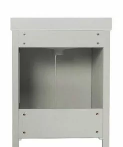 Tuscany® Salerno 30"W x 22"D Gray Vanity with White Cultured Marble Top & Rectangular Undermount Bowl 10 Tuscany® Salerno 30"W x 22"D Gray Vanity with White Cultured Marble Top & Rectangular Undermount Bowl -Tuscany Shop 4838104g30b11