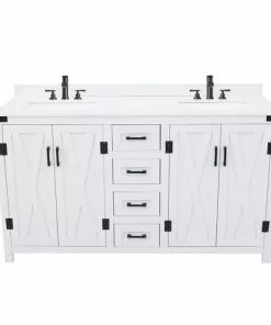 Tuscany® Salerno 72"W White Vanity with Cultured Marble Top & Rectangular Undermount Bowls – Stylish Bathroom Upgrade -Tuscany Shop 4838114w72f1 edit 1