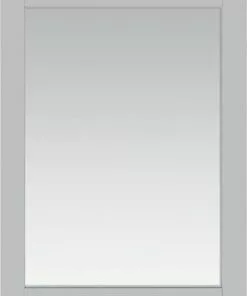 Tuscany® Salerno 24"W x 32"H Gray Framed Mirror - Elegant Wall Decor for Home & Office