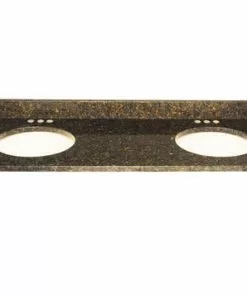 Tuscany® 61"W X 22"D Uba Tuba Granite Vanity Top with Oval Undermount Bowls | Premium Bathroom Vanity Top