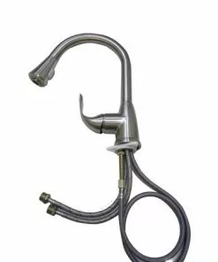 Tuscany® Sharena One-Handle Pull-Down Stainless Kitchen Faucet | Modern Design | Durable & Easy Install -Tuscany Shop 6056075 5188SS P AP