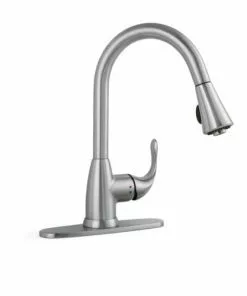 Tuscany® Sharena One-Handle Pull-Down Stainless Kitchen Faucet | Modern Design | Durable & Easy Install