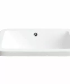 Tuscany® Soren 21-5/8"W X 15-1/8"D White Rectangle Drop-In Bathroom Sink - Elegant & Durable Design