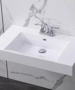 Tuscany® Henley 32"W X 18"D White Rectangle Wall-Mount Bathroom Sink - Elegant & Space-Saving Design -Tuscany Shop 6070048 P AV1