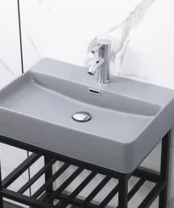 Tuscany® Thatcher 23"W Gray Rectangle Console Sink - Premium Bathroom Sink -Tuscany Shop 6070054 P AV1