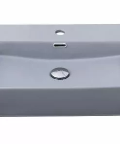 Tuscany® Thatcher 23"W Gray Rectangle Console Sink - Premium Bathroom Sink