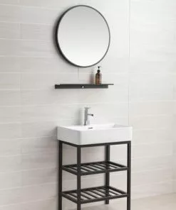 Tuscany® Thatcher 23"W Black Rectangle Console Sink Base | Modern Bathroom Vanity -Tuscany Shop 6070057 P SC2