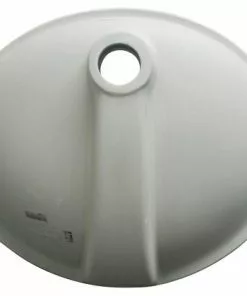 Foremost Tuscany® 18-3/8"W X 15-1/8"D White Oval Undermount Bathroom Sink - Elegant & Durable -Tuscany Shop 6070061 BOTTOM