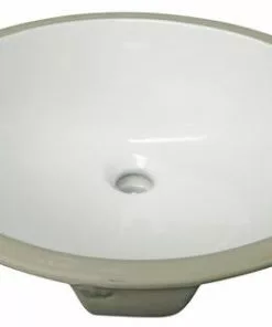Foremost Tuscany® 18-3/8"W X 15-1/8"D White Oval Undermount Bathroom Sink - Elegant & Durable