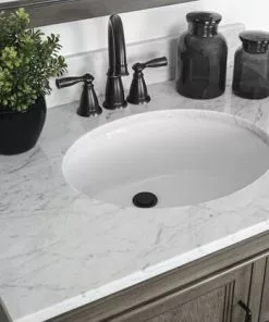 Foremost Tuscany® 18-3/8"W X 15-1/8"D White Oval Undermount Bathroom Sink - Elegant & Durable -Tuscany Shop 6070061 RoomScene