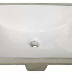 Foremost Tuscany® 20-3/8"W x 15-1/8"D White Rectangular Undermount Bathroom Sink - Premium Quality & Modern Design