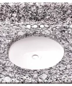 Tuscany® 31"W x 22"D Night Dive Granite Vanity Top with Oval Undermount Bowl