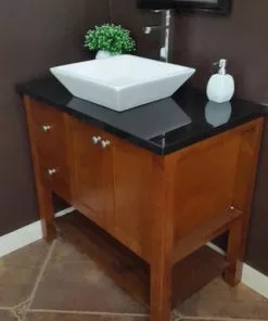 Tuscany® 37"W x 22"D Absolute Black Granite Vanity Top with Vessel Cutout - Premium Bathroom Upgrade -Tuscany Shop 6072708 right