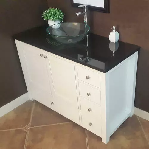 Tuscany® 49"W X 22"D Absolute Black Granite Vanity Top With Vessel Cutout - Premium Bathroom Upgrade 3 Tuscany® 49"W X 22"D Absolute Black Granite Vanity Top With Vessel Cutout - Premium Bathroom Upgrade - Image 3