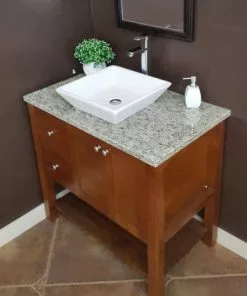 Tuscany® Santa Cecilia Granite Vanity Top 31"W X 22"D with Vessel Cutout - Elegant Bathroom Upgrade 8 Tuscany® Santa Cecilia Granite Vanity Top 31"W X 22"D with Vessel Cutout - Elegant Bathroom Upgrade -Tuscany Shop 6072711 right