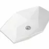 Tuscany® Huxley 25” White Hexagon Vessel Bathroom Sink – Modern Elegance for Your Bathroom