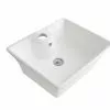 Tuscany® Katie 19-1/2"W X 16-1/4"D White Rectangle Vessel Sink - Modern Bathroom Sink