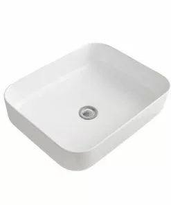 Tuscany® Bette 19-3/4"W X 15-1/2"D White Rectangle Vessel Sink - Modern Bathroom Design -Tuscany Shop 6079686 P AV3 1