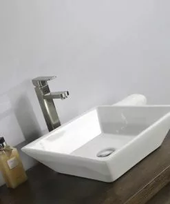 Tuscany® Aria 16-3/16"W X 16-3/16"D White Square Vessel Sink - Modern Bathroom Decor 7 Tuscany® Aria 16-3/16"W X 16-3/16"D White Square Vessel Sink - Modern Bathroom Decor -Tuscany Shop 6079730 P SC