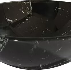 Tuscany® 16-1/2"W Double Marble Round Glass Vessel Sink - Elegant Bathroom Upgrade