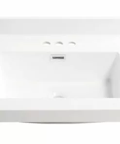Tuscany® 19" x 17" White Square Vanity Top - Premium Bathroom Surface -Tuscany Shop 6079920 P AV3