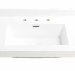 Tuscany® 37" X 22" White Square Vanity Top - Premium Bathroom Upgrade -Tuscany Shop 6079923 P AV3