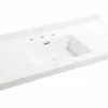 Tuscany® 49" X 22" White Square Vanity Top – Premium Bathroom Upgrade