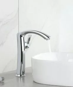 Tuscany® Esa™ One-Handle Polished Chrome Vessel Bathroom Faucet | Modern Design | Easy Installation -Tuscany Shop 6377071 IU LS