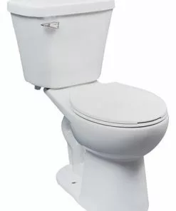 Tuscany® Erie 2-Piece White Tall Round Toilet - Efficient & Stylish Bathroom Solution