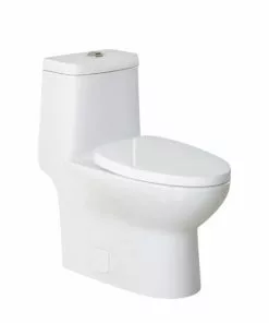 Tuscany® Ontario 1-Piece White Tall Concealed Elongated Toilet – Modern Bathroom Design
