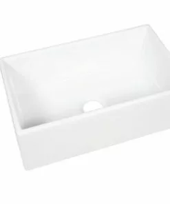 Tuscany® Farmhouse/Apron Front 30" White Fireclay Single Bowl Kitchen Sink | Durable & Stylish -Tuscany Shop 672 1141 2