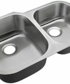 Tuscany® Undermount 31" Stainless Steel Double Bowl Kitchen Sink - Durable & Stylish Design
