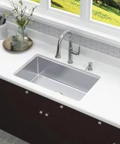 Tuscany® Woodhill Undermount 31" Stainless Steel Single Bowl Kitchen Sink - Durable & Stylish -Tuscany Shop 6720513 UM SC RS