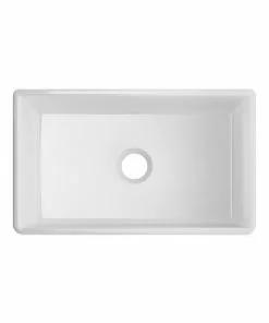 Tuscany® Farmhouse/Apron Front 30" White Fireclay Single Bowl Kitchen Sink | Durable & Stylish