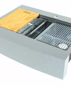 Tuscany™ Acadian Farmhouse 33" Stainless Steel Double Bowl Apron Front Kitchen Sink