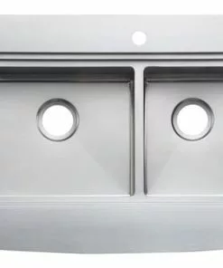 Tuscany™ Acadian Farmhouse 33" Stainless Steel Double Bowl Apron Front Kitchen Sink 11 Tuscany™ Acadian Farmhouse 33" Stainless Steel Double Bowl Apron Front Kitchen Sink -Tuscany Shop 6724138 Top