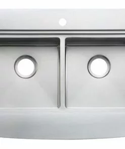 Tuscany™ Acadian Farmhouse Apron Front 33" Stainless Steel Double Bowl Kitchen Sink | Durable & Stylish -Tuscany Shop 6724139 Top