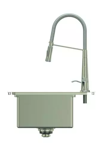 Tuscany Acadian 33" Stainless Steel 4-Hole Single Bowl Kitchen Sink, Dual Mount Design 8 Tuscany Acadian 33" Stainless Steel 4-Hole Single Bowl Kitchen Sink, Dual Mount Design - Image 8