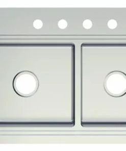 Tuscany® Acadian All-in-One Dual-Mount Workstation 33" Stainless Steel 4-Hole Double Bowl Kitchen Sink -Tuscany Shop 6724141 Top