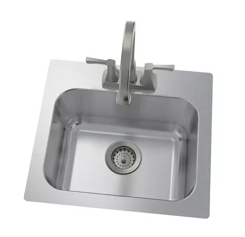 Tuscany® Morey 19" Stainless Steel All-in-One Dual Mount Bar/Prep Sink 2 Tuscany® Morey 19" Stainless Steel All-in-One Dual Mount Bar/Prep Sink - Image 2